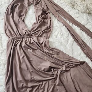Elegant Mauve Maxi Dress